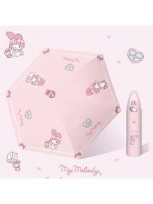 SANRIO 1把Melody 3D娃娃头手动折叠伞，可爱又实用，夏季必备防晒工具，轻便舒适，适合旅行，粉丝们一定会喜欢，时尚又实用，打造甜蜜夏日！可爱小物，户外，花园，旅行必备 - 彩色 - 查看 15