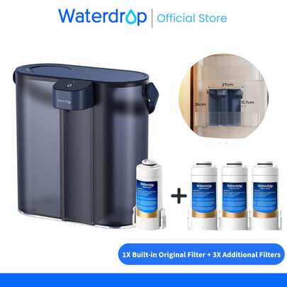 Waterdrop Eletric Water Filter Pitcher For Refrigerator With 3 Months Filter, Countertop Water Filter System, Reduces Chlorine, Lead, Mercury, / Reduce, 757 Liters