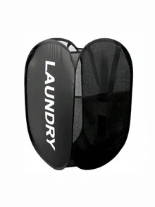 Mesh Laundry Hamper Laundry Hamper Collapsible Laundry Basket With Carry Handles, Large Side Pocket For Kids Room, Student Dorm, RV, Cruise, Grey Closet Organizer Bedroom School Dorm Essentials Clothes Organizer College Storage Organization Storage Bag Organizer StorageRoom Decor, Decor, Fall Decor,Valentine's Day Valentine's Day Decorations - Multicolor - View 9