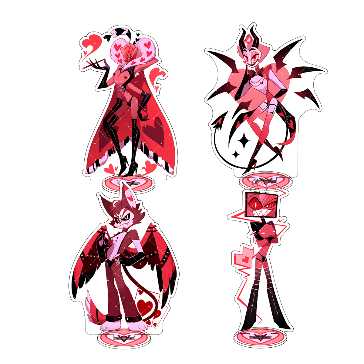 Anime: Hell Hotel Edição Especial Placa de Mesa em Acrílico 15cm Charlie Morningstar Vaggie Alastor Presente de Natal