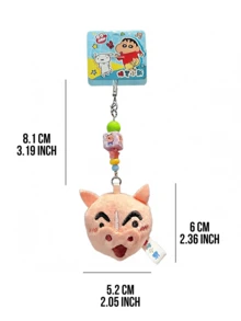 Shinchan Series Mobile Phone Pendant, Buriburi Zamen Style, Cute Piggy Q-Version Big Head, Colorful Beads & Metal Chain, Soft Touch & Vivid Cute Patterns, Ideal Decor for Phones/Keys/Bags/Desk, Perfect Birthday & Valentine's Dayift, Valentine's Dayift, Valentine, Fans, Shin - 萌系左衛門 - 查看 10