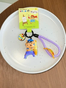 Crayon Shin-chan Crayon Series Keychain Defense Brush Style, Purple White Striped Rope, Crafted For Comfortable Touch, Vivid And Cute Patterns, Exuding Playful Cuteness And Lively Vibes, Perfect For Keys, Bags, Desk De~cor To Accessorize Your Itemly Vibes, Perfect For Keys, Bags, Desk De~cor To Accessorize Your Itemly Vibes, Forchans For Keys, Bags, Desk De~cors, Forchans, Items With Fift, Forchans, Forsad, Forusstal,s Collers, Items Withlz, Forchans Deverd, Foriv. Lover - 守護畫筆 - 查看 7