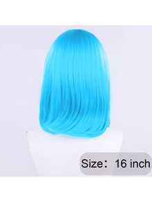 Cosplay假发 短款波波头假发 耐热分层合成发 男女通用 万圣节派对假发 万圣节 圣诞节 新年假发 - 彩色 - 查看 4