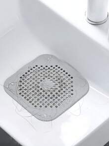 1/5pcs Bathroom/Kitchen/Bathtub Anti-Clogging Hair Drain Filter, Anti-Clogging Sink Strainer, Reusable Silicone Drain Stopper, Suitable For Bathtub And Kitchen Sink, Strong Suction Shower Floor Drain Cover - Multicolor - View 9