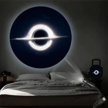 Luz de proyección de galaxia alimentada por USB, 3/6/10 proyectores de galaxia reemplazables, rotación de 360°, portátil, con decoración de fondo de foto de techo, adecuado para dormitorios, salas de estar y pequeñas luces nocturnas