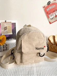 Mochila mini personalizada bordada, elemento rojo de amor, bolsa de sobre rojo para teléfono móvil y llaves, bolsa compacta multifuncional de ocio, mochila pequeña portátil para hombres y mujeres, bolsa de viaje personalizada - Multicolor - Ver 5