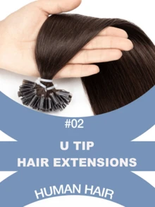 50片U型接发,100%真人Remy发,角蛋白融合,直发,自然柔顺,黑/棕/金渐变色可选,12/16/20英寸,30克/包,适合所有种族,百变发型,自然效果,渐变色发束,无需胶水,即戴即用,完美适用于假期、派对、上学、新娘造型等场合。 - 彩色 - 查看 85