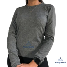 Blusa de Frio Plus Size Feminina Segunda Pele Térmica - Preto - Visão 4