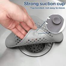 1/5pcs Bathroom/Kitchen/Bathtub Anti-Clogging Hair Drain Filter, Anti-Clogging Sink Strainer, Reusable Silicone Drain Stopper, Suitable For Bathtub And Kitchen Sink, Strong Suction Shower Floor Drain Cover - Multicolor - View 11