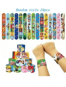 Paw Patrol 24 件装，汪汪队立大功拍手环，派对用品手环，拍手环，彩色手环，减压玩具，生日礼物，派对装饰品，课堂交换奖品，礼品袋填充物，适合日常办公、学习或作为生日礼物、节日派对礼物（款式随机） - 彩色 - 查看 14