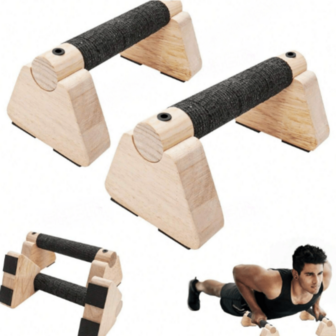 Parallettes Bars - Wooden Calisthenics Equipment For Handstand Training, Push Up Bars & Calisthenics Bar - Handstand Blocks And Pushup Handles For Men