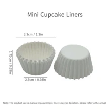 500 chiếc giấy lót bánh cupcake, cốc nướng bánh, cốc muffin, cốc bánh ngọt, khuôn lót bánh, khuôn bánh, dụng cụ làm bánh, dụng cụ trang trí bánh - 500 chiếc - Xem 4