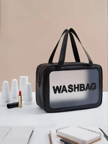 Bolsa de aseo de viaje, organizador de maquillaje con panel frontal transparente, diseño portátil de mano, adecuado para hombres y mujeres, interior espacioso, ideal para el baño, el gimnasio y los viajes de negocios - regalo de viaje perfecto, esencial para entusiastas del fitness, cierre elegante y minimalista, organizador de equipo de gimnasio, almacenamiento de baño, costuras reforzadas, cremallera de alta calidad - Multicolor - Ver 11