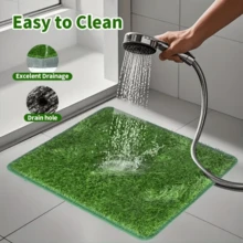 Ultimate Washable Dog Grass Mat - Reusable, Odor-Resistant, Pet Training Artificial Turf With Anti-Slip Bottom. Easy To Clean Pee Pad, Suitable For Indoor/Outdoor. Grass Length: Approx. 2cm. - Multicolor - View 4