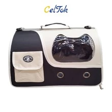 CELTOK CT0144 1 Pieza De Transportadora de Viaje Hombro y Mano Para Mascota - Negro - Ver 1