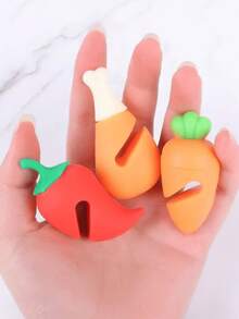 6pcs Set, Pot Lid Lifter, Silicone Pot Lid Handle, Creative Pot Lid Handle, Cute Silicone Pot Lid Handle, Kawaii Silicone Pot Lid Handle, Heat Resistant Pot Lid Stand, Kitchen Accessories - Multicolor - View 3