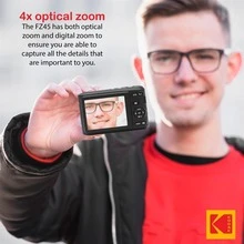 Kodak 柯达数码相机 PIXPRO FZ45-RD 1600万像素 4倍光学变焦 28mm广角 1080P全高清视频 2.7英寸液晶屏 Vlog相机，适合摄影爱好者 - 紅色 - 查看 9