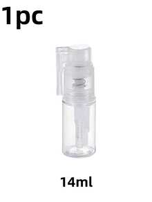 1pc Powder Spray Bottle, Travel Spray Bottle, Plastic Nail Glitter Kitchen Pepper Powder Portable Refillable Spray Bottle, Hair Glitter Powder Sprayer And Repackaging Spray - Clear - View 8