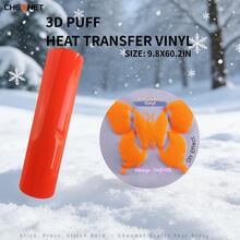 Vinilo de transferencia de calor 3D - Vinilo 3D navideño, adecuado para ropa DIY, patrones de silueta y varios usos, material decorativo de colores mixtos - Multicolor - Ver 62