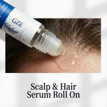 GZE Scalp And Hair Essence Roller, Containing Rosemary And Babassu Oil - Moisturizing Essence, Keeps Scalp Healthy, Hair Smooth And Silky, Say Goodbye To Frizzy Hair