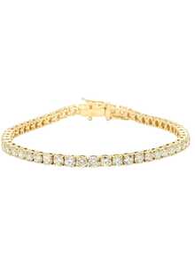 1条4毫米网球链，锌合金男士叠戴链，摇滚嘻哈风格项链，经典设计确保百搭实用，呈现无与伦比的璀璨光泽，适合作为朋友聚会、生日、派对礼物 - 時尚網球鏈 - 查看 14