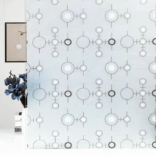 Frosted Glass Window Film, Anti-Peeping Privacy Window Sticker For Bathroom, Shower Room, Transparent - Multicolor - View 144