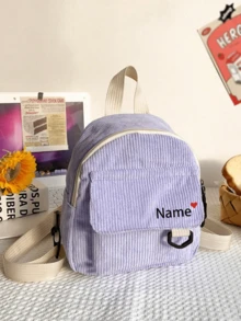 Mochila mini personalizada bordada, elemento rojo de amor, bolsa de sobre rojo para teléfono móvil y llaves, bolsa compacta multifuncional de ocio, mochila pequeña portátil para hombres y mujeres, bolsa de viaje personalizada - Multicolor - Ver 6