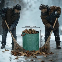 60/120L Large Capacity Outdoor Garden Leaf Collection Bag – Durable, Tear-Resistant Material | Suitable For Lawn Fallen Foliage, Pool Debris, Yard Waste, Patio Trash And Laundry Garbage Bags | Easy To Collapse, Reusable&Durable - Essential Gardening Cleanup Tool - Multicolor - View 3