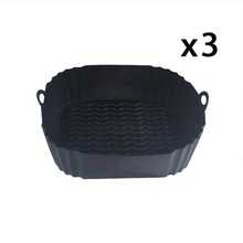 5pcs New Silicone Air Fryer Baking Tray, Easy To Clean, Reusable Food- Baking Pans For Pizza And Fried Chicken, With 2 Handles - Multicolor - View 23
