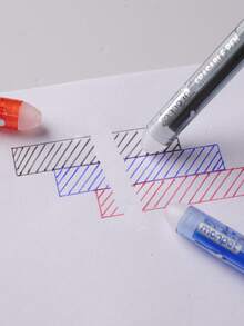 6pcs/Set Creative Erasable Pens, Erasable Barrel And Refill, High-Quality Office Supplies - Multicolor - View 3