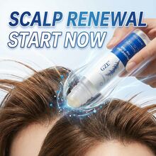 GZE Scalp And Hair Essence Roller, Containing Rosemary And Babassu Oil - Moisturizing Essence, Keeps Scalp Healthy, Hair Smooth And Silky, Say Goodbye To Frizzy Hair