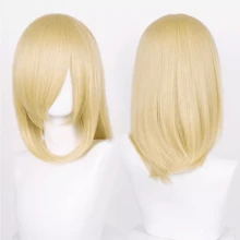 Cosplay假发 短款波波头假发 耐热分层合成发 男女通用 万圣节派对假发 万圣节 圣诞节 新年假发 - 彩色 - 查看 9