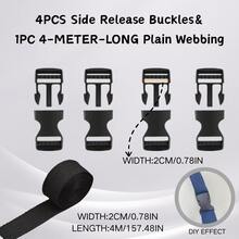 1pc 2yards Webbing Strap Canvas Polyester Ribbon For Knapsack Strapping Bags Crafts DIY For Christmas Decoration