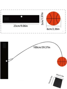 Wrist Bounce Ball With Cord Portable Bouncing Hand Balls Women And Men Wrist-Strap Resistance Ball Hand Exerciser Suitable For Outdoor Sports Fitness Hand Rehabilitation Hand-Eye Exercise Parties Play Events Perfect For Gifts Stress Balls For Adults Workout Equipment Outdoor Sports Accessories - Multicolor - View 12