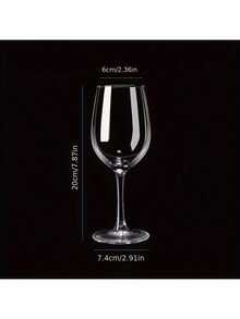 2件套透明无铅厚玻璃红酒杯，创意玻璃器皿，适合家庭、情侣、酒店