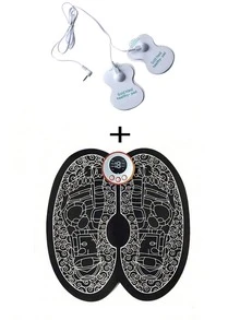 New Rechargeable Electric Foot Massager Pad - Promotes Blood Circulation, Relaxes Muscles - Perfect Control Mat Suitable For Both Men And Women