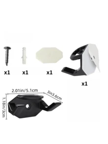 New Baseball Cap Hook, Seamless Cap Hook, Simple Storage, Hat Hooks, Modern Minimalist Wall Hanging Hat Hook, Minimalist Headphone Necklace Storage Hook, Perfect For Home Storage. - Black - View 11