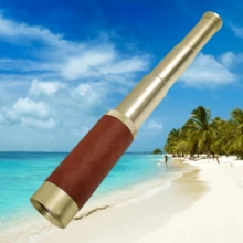 1pc Retractable Vintage Monocular Telescope. Portable Binoculars For Outdoor Travel, Suitable For Watching Games, Travel, Hiking, Camping, Gift For Men. Christmas/Halloween/Valentine's Day/Thanksgiving Gift - Gold - View 10