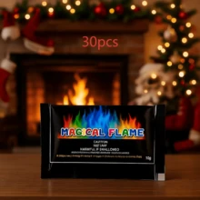 10g/Pack Magic Flame Powder, Colorful Flame Changing Powder, Flame Dye Powder, Magic Prop Colored Powder, Suitable For Outdoor Campfires, Firepits, Fireplaces, Party, Carnival, Wedding Games