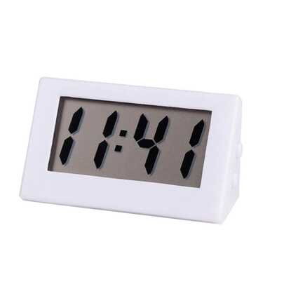 Mini Relógio Digital De Mesa Portátil Bateria Lítio Lcd