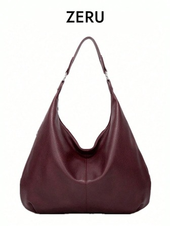 Vintage Tote Bag For Women, New Fashion Large Capacity Shoulder Handbag, Soft Leather Underarm Bag, Commuter All-Match, New Arrival Hobo Bag, Retro Inspired Bag For Women, New Fashionable Big Bags For Women