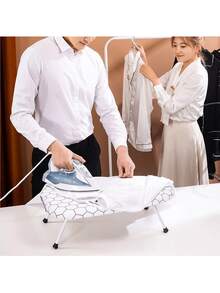 Lislark Foldable Table Top Ironing Board With Iron Rest, Small Travel Ironing Board With Non-Slip Feet For Home & Dormitory, Travel Use, Light Weight, Space-Saving, 80 X 30cm - White Ironing Board - View 5