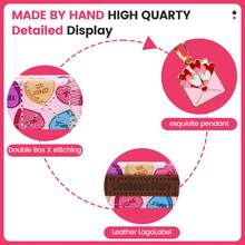 PETSIN Lionheart Glory 情人节狗狗项圈，彩色心形可调节柔软狗狗项圈，公母狗狗均适用，可爱宠物派对节日项圈 - 淺粉色 - 查看 6