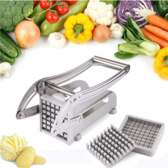 1PC Vegetable Slicer, French Fry Slicer, Stainless Steel Fruit Slicer, Potato Chopper, Potato Slicer, Vegetable Chopper, Onion Chopper, Food Chopper, Potato Chopper, Carrot Chopper, Cucumber Chopper, Kitchen Utensils, Kitchen Gadgets, Kitchen Accessories, Birthday Gift, French Fry Tool, Onion Cutter