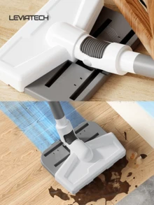 LEVIATECH 这款有线/无线多功能吸尘器吸力强劲，电池续航时间长，支持USB充电，轻巧静音，适用于宠物毛发、地毯、硬地板和汽车清洁，配备LED照明灯、除螨功能和拖地功能。