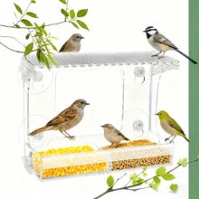 1pc Outdoor Bird Feeder Lantern Bird Feeder Bird Dispenser Waterproof Hanging Bird Feeder For House Garden