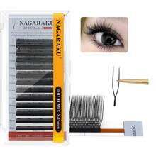Pestañas Nagaraku 2d Uu Volumen Natural Extensiones Pestaña - D - Ver 1