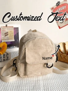 Mochila mini personalizada bordada, elemento rojo de amor, bolsa de sobre rojo para teléfono móvil y llaves, bolsa compacta multifuncional de ocio, mochila pequeña portátil para hombres y mujeres, bolsa de viaje personalizada - Multicolor - Ver 13