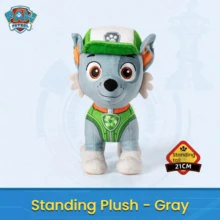 Spin Master Plush Doll Dog Doll Sleeping Companion Figurine, Gray-Standing Pose, Cute Doll For Boys And Girls, Christmas Gift - [Standing Posture] Plush Toy - Grey - View 6