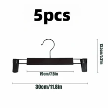 20pcs Strong Grip Plastic Pants Hangers With Clips, Women'S Skirts And Pants Seamless Multifunctional Hangers, Durable Home Clothes Organizer - Multicolor - View 5